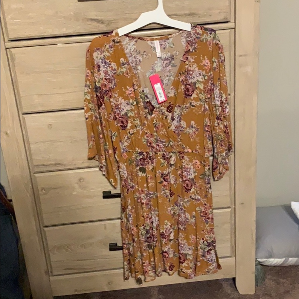 Knee length floral dress